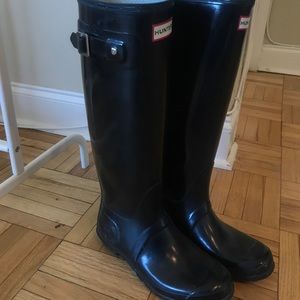 Black Hunter Boots Size 7